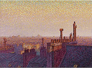 Les Toits de Paris, au coucher de soleil (1899), localisation inconnue.