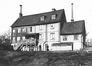 Lilla Blecktornet, trädgårdsbyggnad, ca 1900.