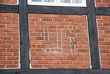 Swastika auf Lutherkirche in Hamburg-Wellingsbüttel, erbaut 1937