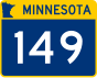 Trunk Highway 149 marker