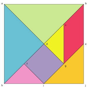 Making Crossword on Tangram