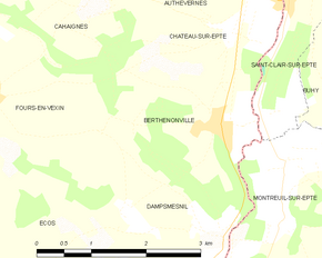 Poziția localității Berthenonville