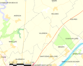 Mapa obce Villerbon