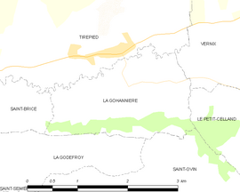 Mapa obce La Gohannière