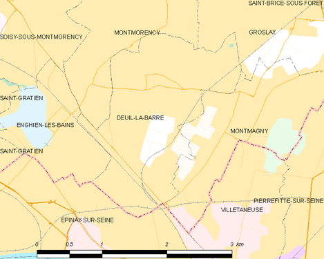 Carte de la commune.