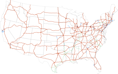 United States Map Major Highways