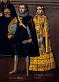 Ana María de Loyola Coya, Marquesa de Santiago de Oropesa, junto a su esposo, Juan Enríquez de Borja