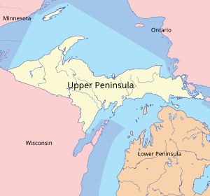 English: Michigan's Upper Peninsula