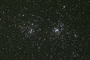Dvojitá hvězdokupa NGC 869 a NGC 884