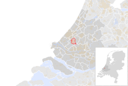 Locatie van de gemeente Delft (gemeentegrenzen CBS 2016)