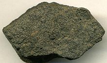 Peloidal phosphorite, Phosphoria Formation, Simplot Mine, Idaho. 4.6 cm wide. Peloidal phosphorite Phosphoria Formation Simplot Mine Idaho.jpg