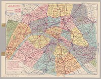 Plan de Paris Métropolitain, 1928 - 1929.