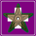 The Purple Heart Barnstar. Use this to recognize someone who's user page or user talk page has been notably vandalized (usually at least 20 times). Brought to you by GO-PCHS-NJROTC (talk) 22:43, 27 April 2008 (UTC)