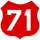 RO Roadsign 71.svg