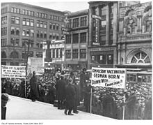 Rally of the Anti-Vaccination League of Canada in 1919 Rally of the Anti-Vaccination League of Canada.jpg