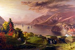 ハドソン川の風景 (1864)
