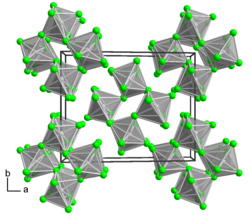 Kristallstruktur von Ruthenium(V)-fluorid