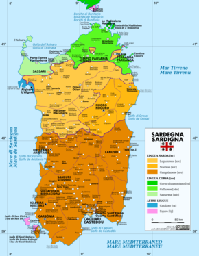 Łéngue e diałeti de ła Sardegna
