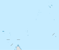 Mapa konturowa Seszeli, u góry nieco na prawo znajduje się punkt z opisem „Amiranty”