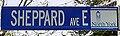 Sheppard Avenue street sign