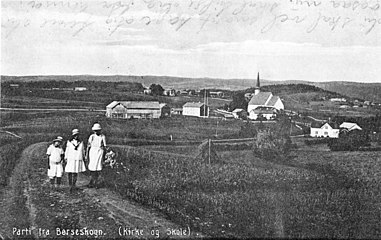 Skaun Church and school. circa 1920