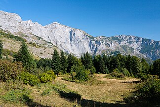 Blick auf den Gipfel Solunska Glava