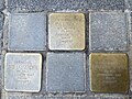 Stolperstein Ida, Siegfried und Arthur Sender in der Adelungstraße 46 in Darmstadt am 6. August 2018 um 13:17 Uhr