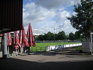 Das Robert-Schlienz-Stadion im Stadtbezirk Bad Cannstatt.