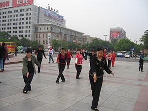 Tai Chi in the street, China, May 2007