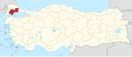 Kaart van Tekirdağ