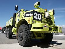 Oshkosh Corporation's MTVR-based TerraMax just before the 2004 DARPA Grand Challenge Terramax-DARPAChallenge04.jpg