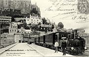 Station Mont-Saint-Michel rond 1910