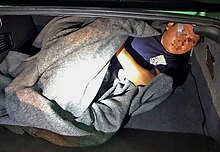 A vehicle, human trafficking (Arizona) Trunk Smuggling Attempts Stopped (33585003432).jpg