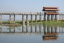 U Bein Bridge in Mandalay U Bein Bridge Mandalay 4.jpg