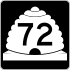 State Route 72 marker