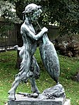 Weintrinkender Satyr, Ørsted Park, Kopenhagen (1888)