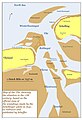 Området mellom Terschelling og Vlieland på 1600-tallet