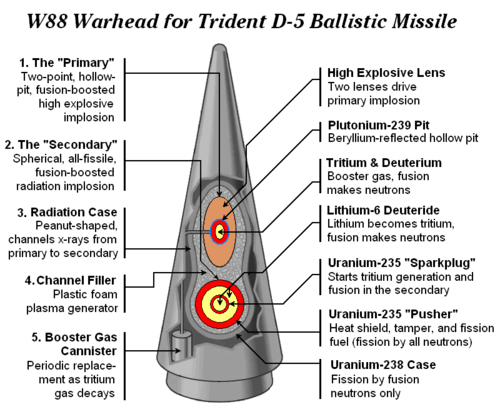 diagram of W88 warhead