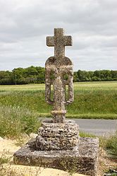 The cross of la Grézille in Ambillou-Château