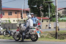 Politieagenten in Suriname