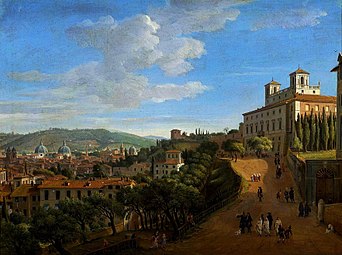 Vue de Rome depuis la villa Medicis, 1712