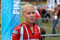 Maja Alm vid VM 2010.