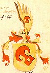 Stemma dei Franckenstein nell'armoriale noto come "Codice Ingeram" (Ingeram-Codex in tedesco)