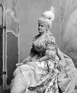 The Countess of Warwick, dressed as Marie Antoinette.