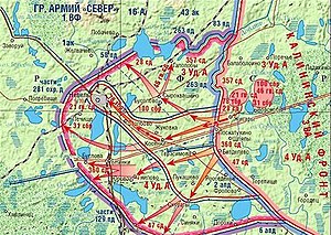 Схема Невельской наступательной операции. 6–10 октября 1943 года
