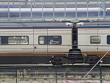 Rame Eurostar stationnée au Technicentre Le Landy