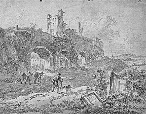 Antiguo viaducto cerca de Roma