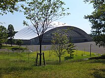 2012年嘅秋田天虹體育館（日文：秋田県立中央公園）