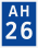 Азиатское шоссе, 26 PH sign.svg