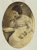 Portret van Anna-Gratia Asser, 1854